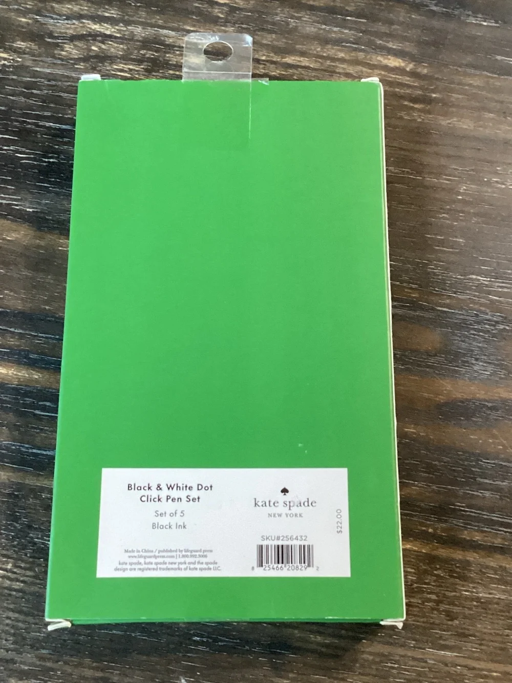 Kate Spade Black and White Dot Ckick Pen Set